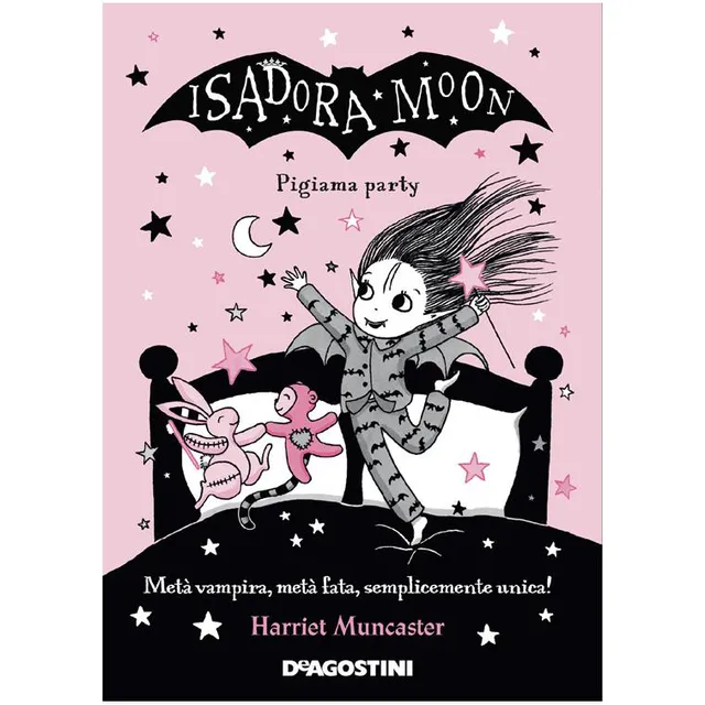 DeAgostini Isadora Moon Pigiama party libro 128 pagine dai 6 anni