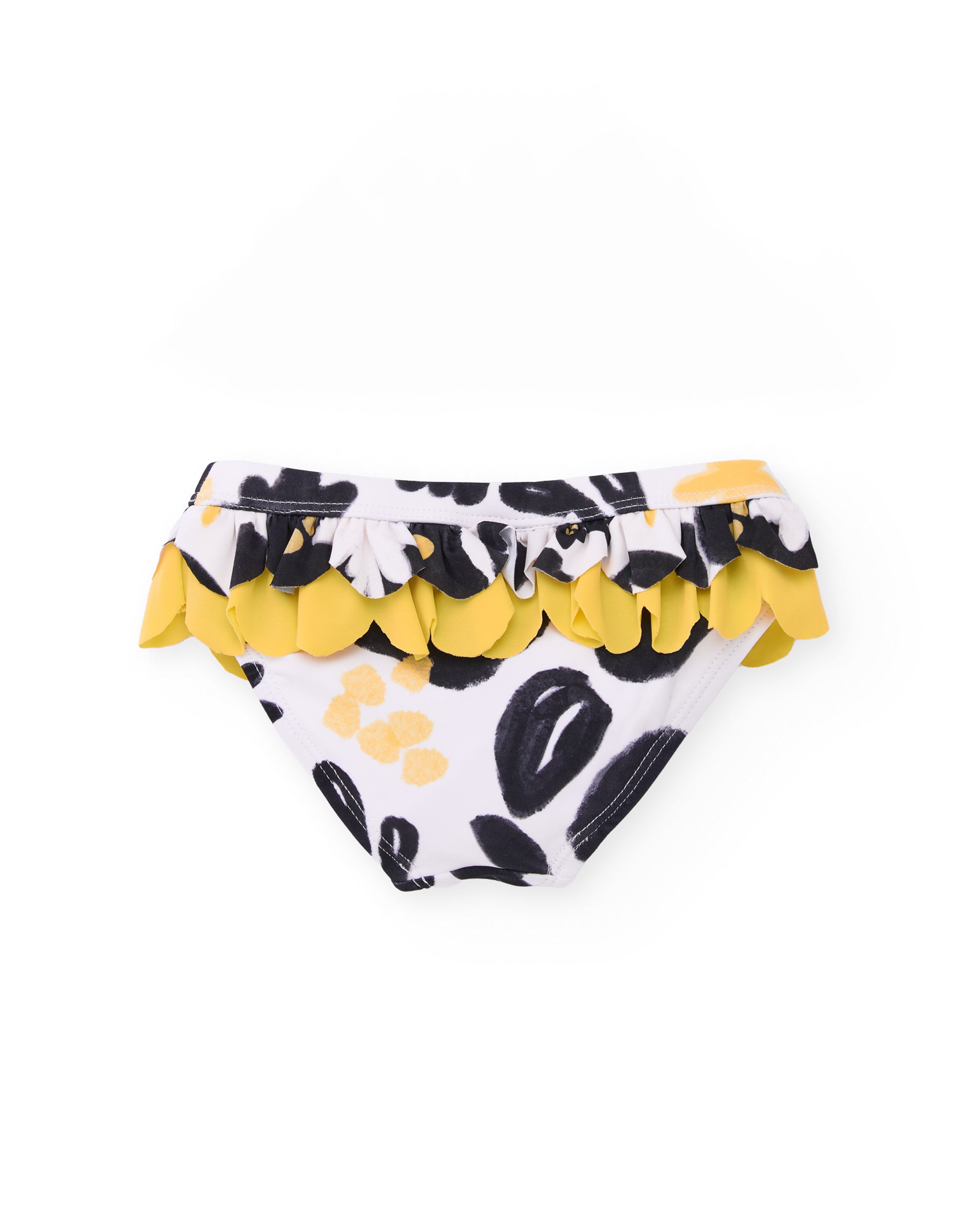 Tuc Tuc slip costume bambina giallo con volant