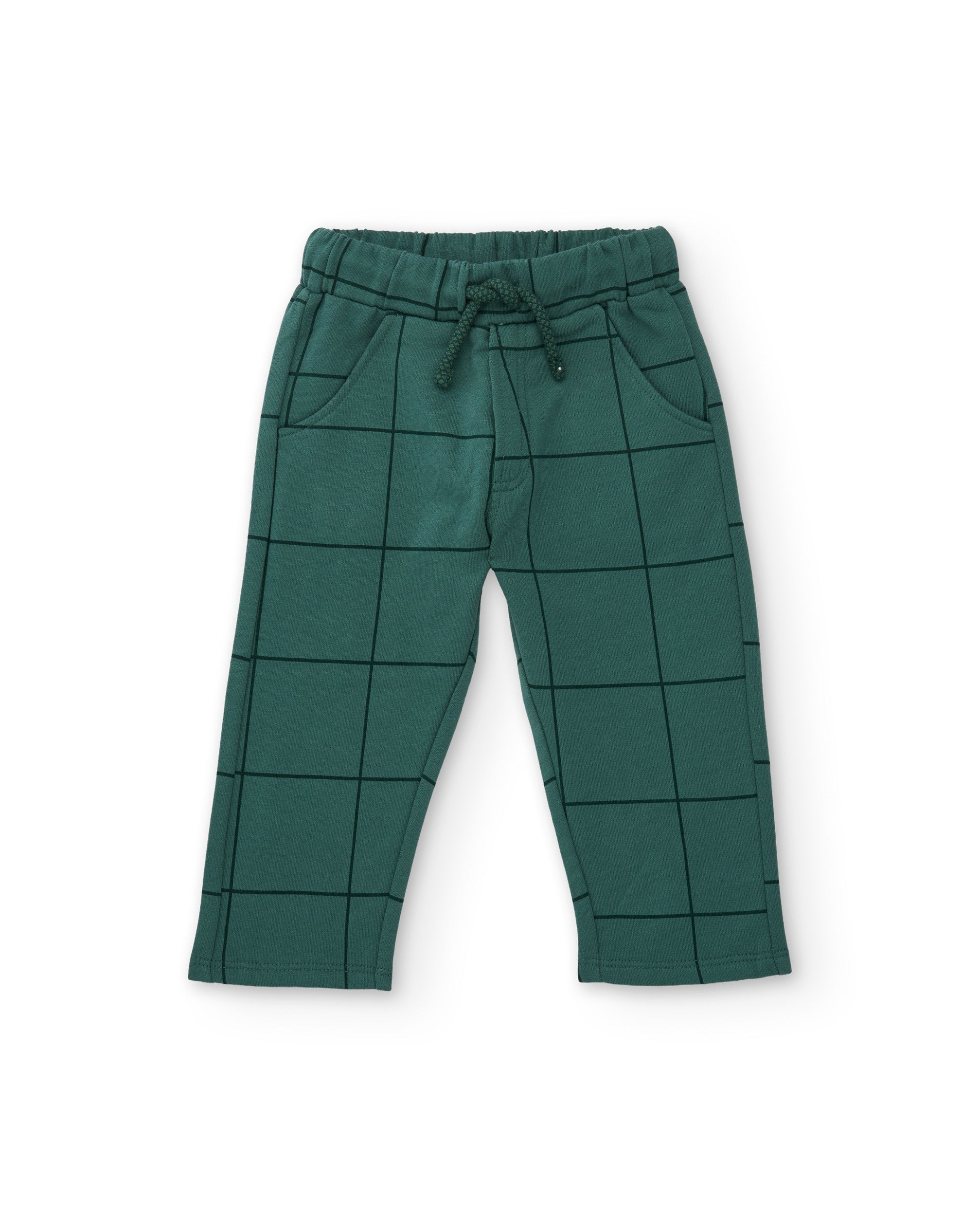 Tuc Tuc pantalone felpa quadri verde