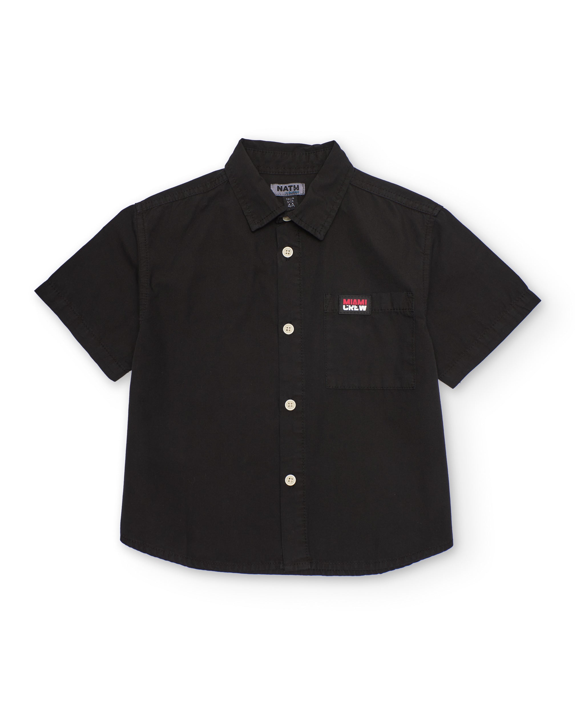 Tuc Tuc camicia bambino manica corta nera