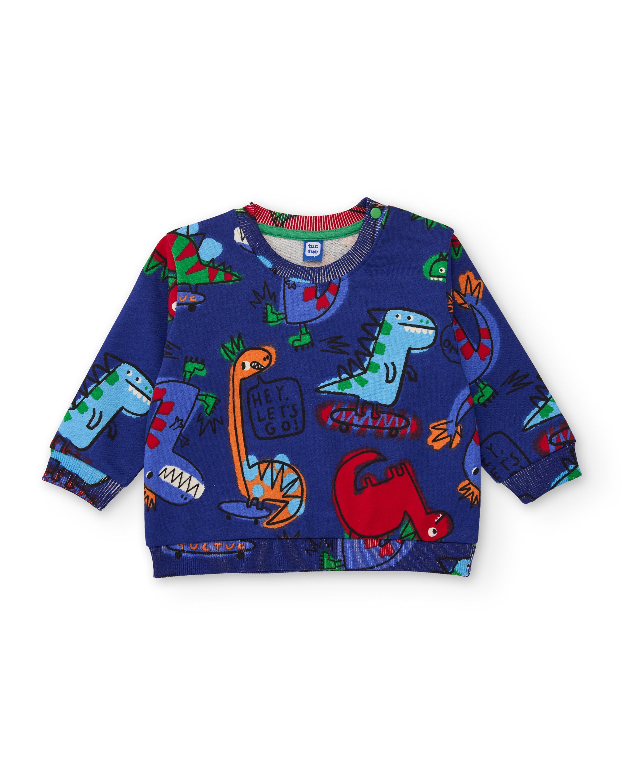 Tuc Tuc Dino Roll felpa bambino dinosauro blu