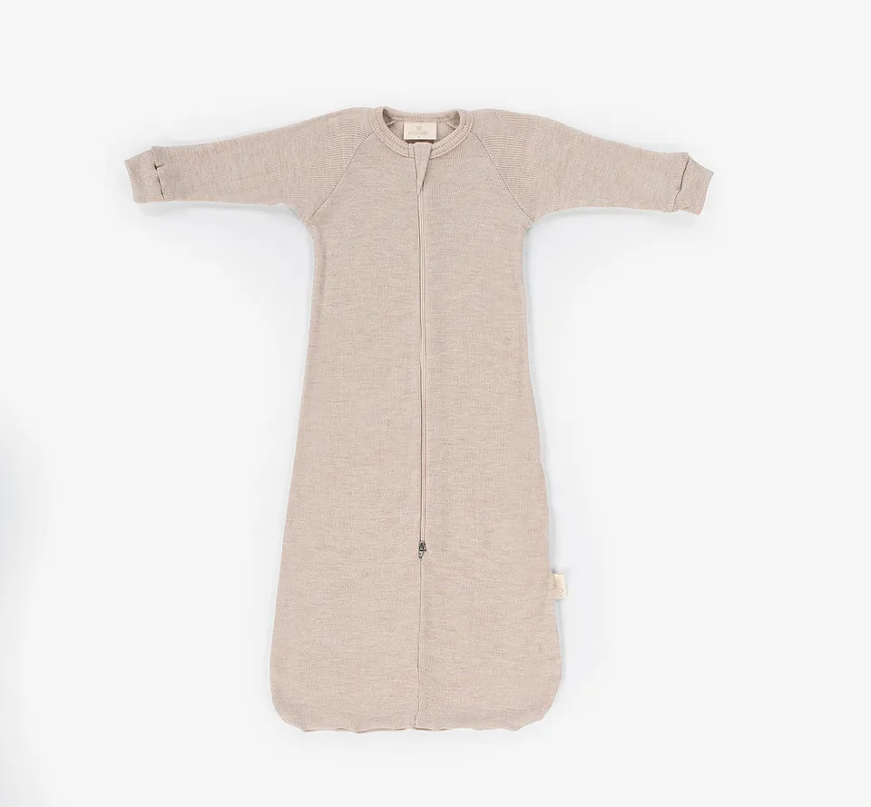 Kico Label Sacco Nanna Merino Neonato Naturale Cerniera