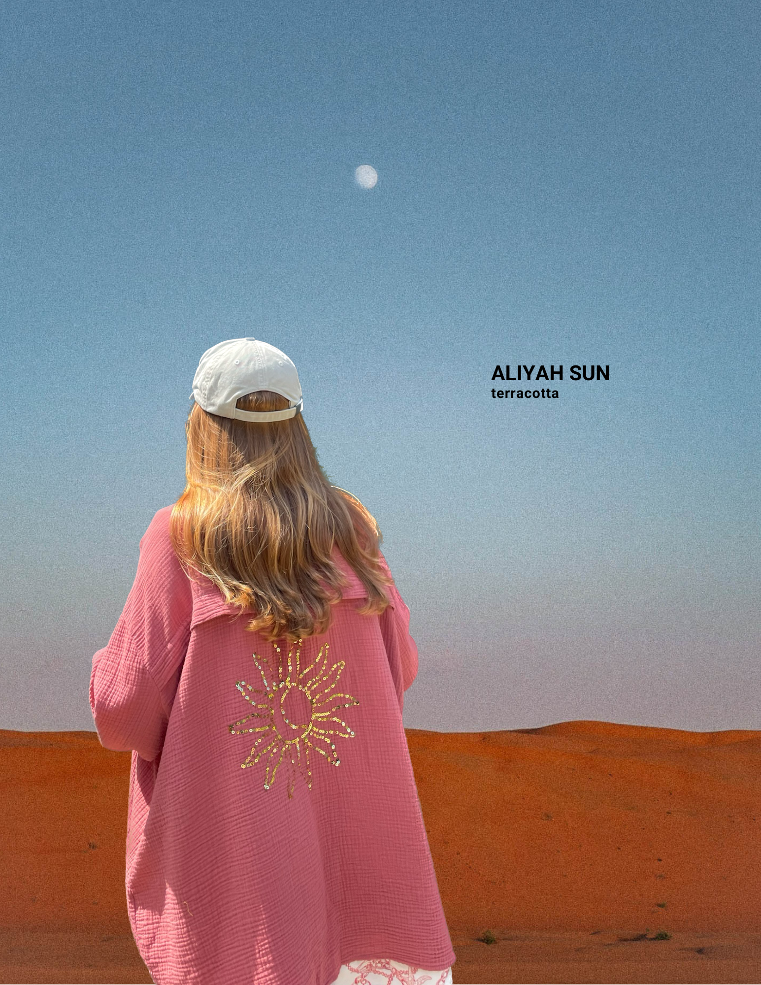 Ella and Rapha Aliyah Sun camicia terracotta leggera