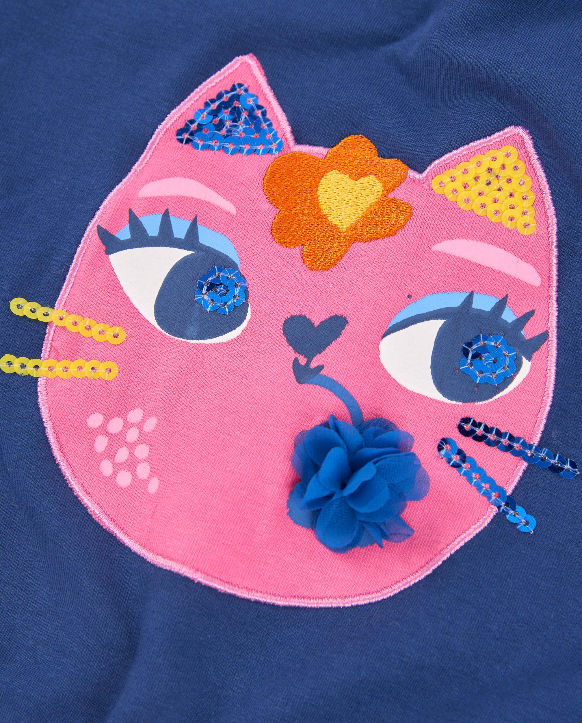 Tuc Tuc Meow Meow felpa bambina blu gattino