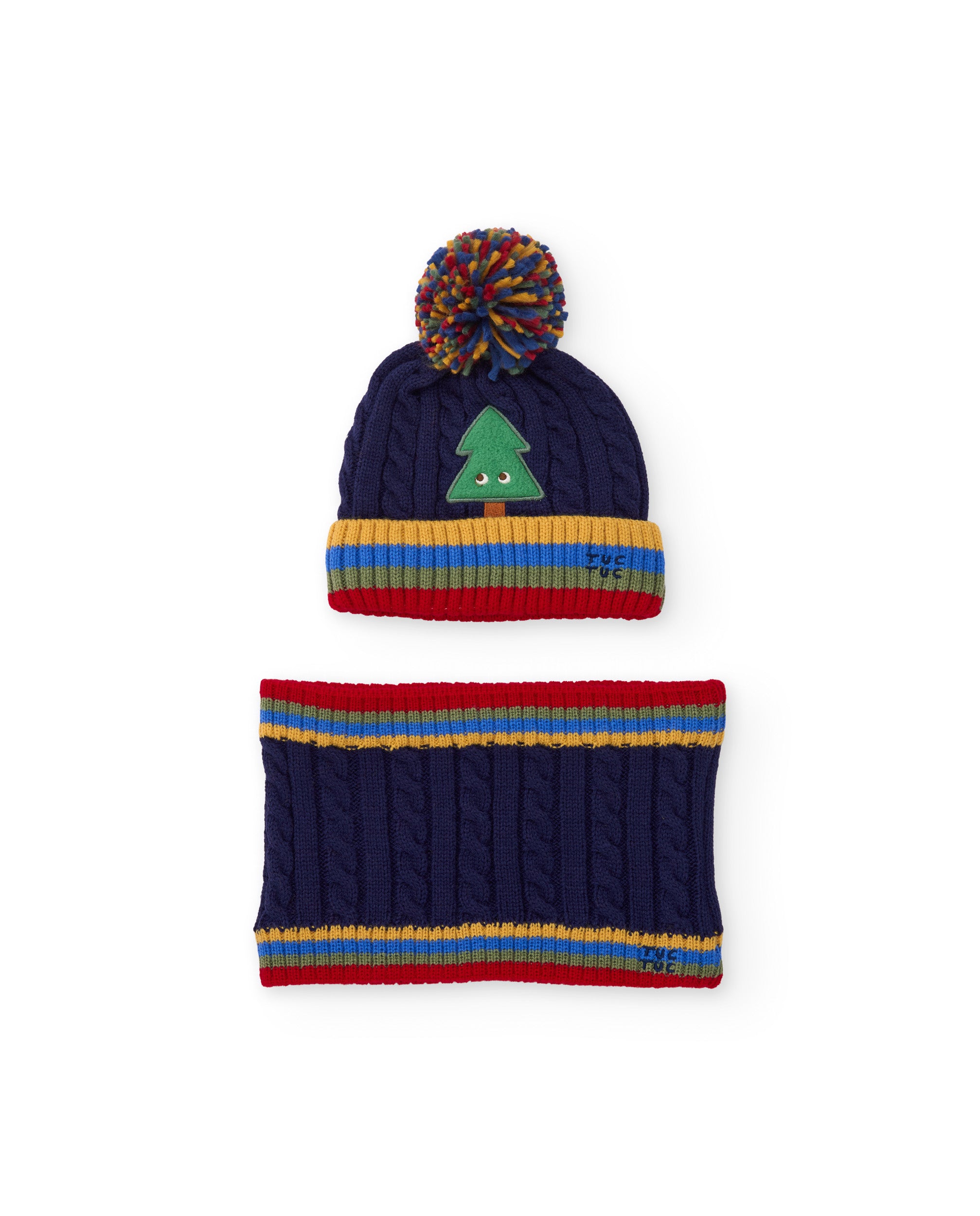 Tuc Tuc Good Wood set cappello bimbo albero blu 2 pezzi