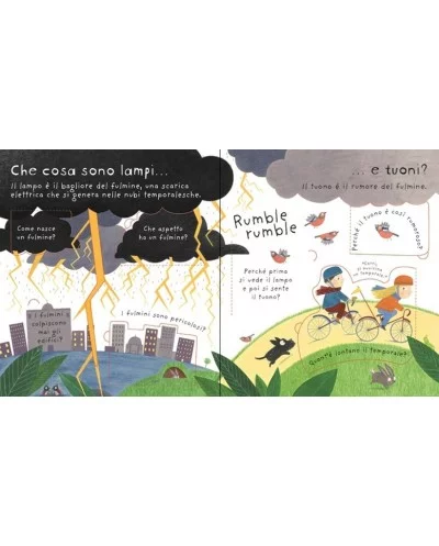 Usborne Perché piove? libro con alette cartonato 12 pagine