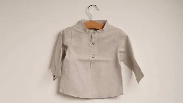 Mebi Camicia Neonato Manica Lunga Cotone Beige