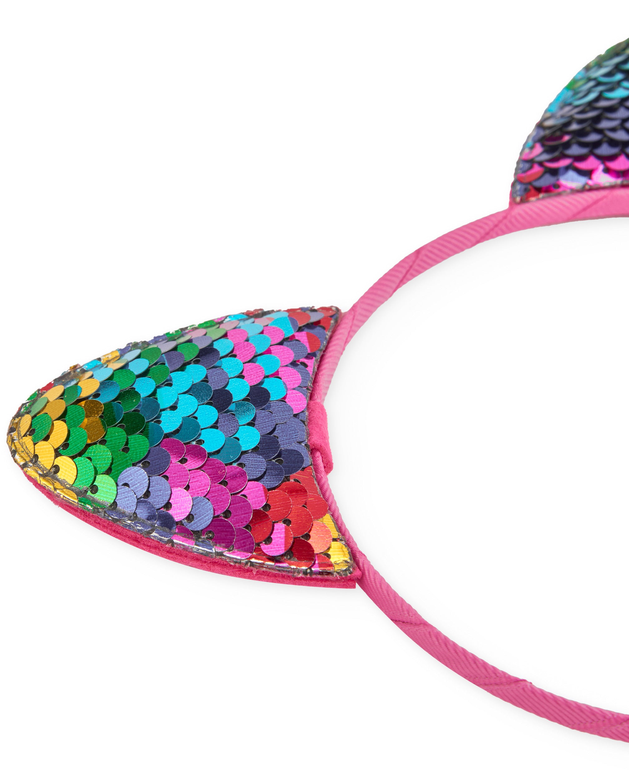 Tuc Tuc cerchietto bambina orecchie paillettes rosa