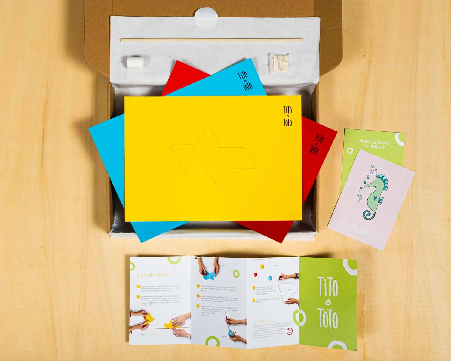 Montessori Munari + Ottaedri kit giostrine fai da te 2 pezzi