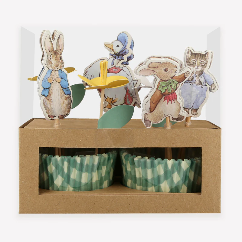 Meri Meri Peter Rabbit kit cupcake 24 topper festa