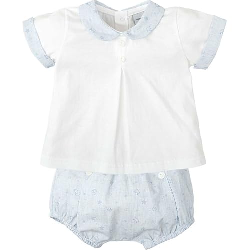 Babidu Set Neonato Stelle Azzurro 3 Mesi Cotone