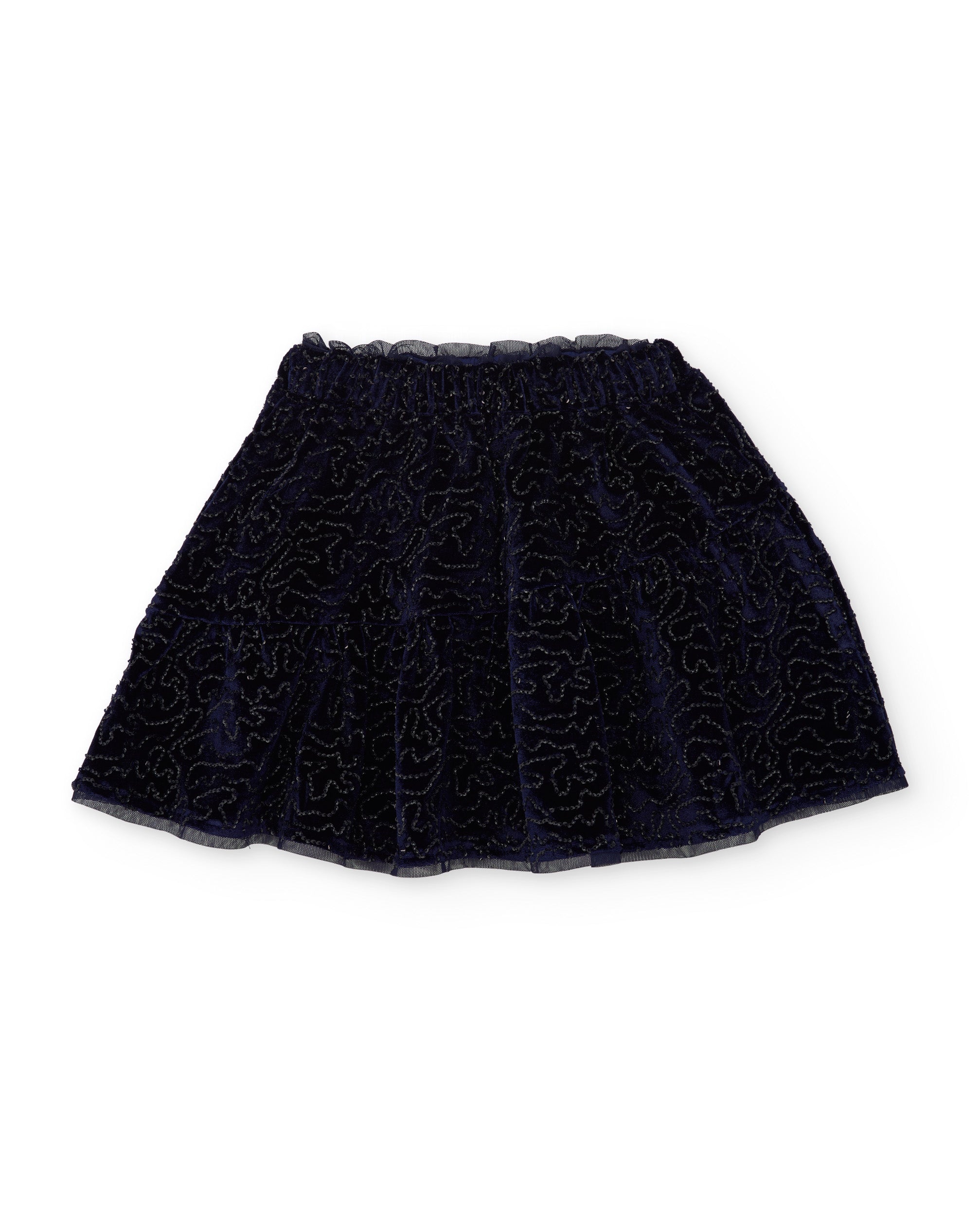 Tuc Tuc gonna bambina blu paillettes vita elastica