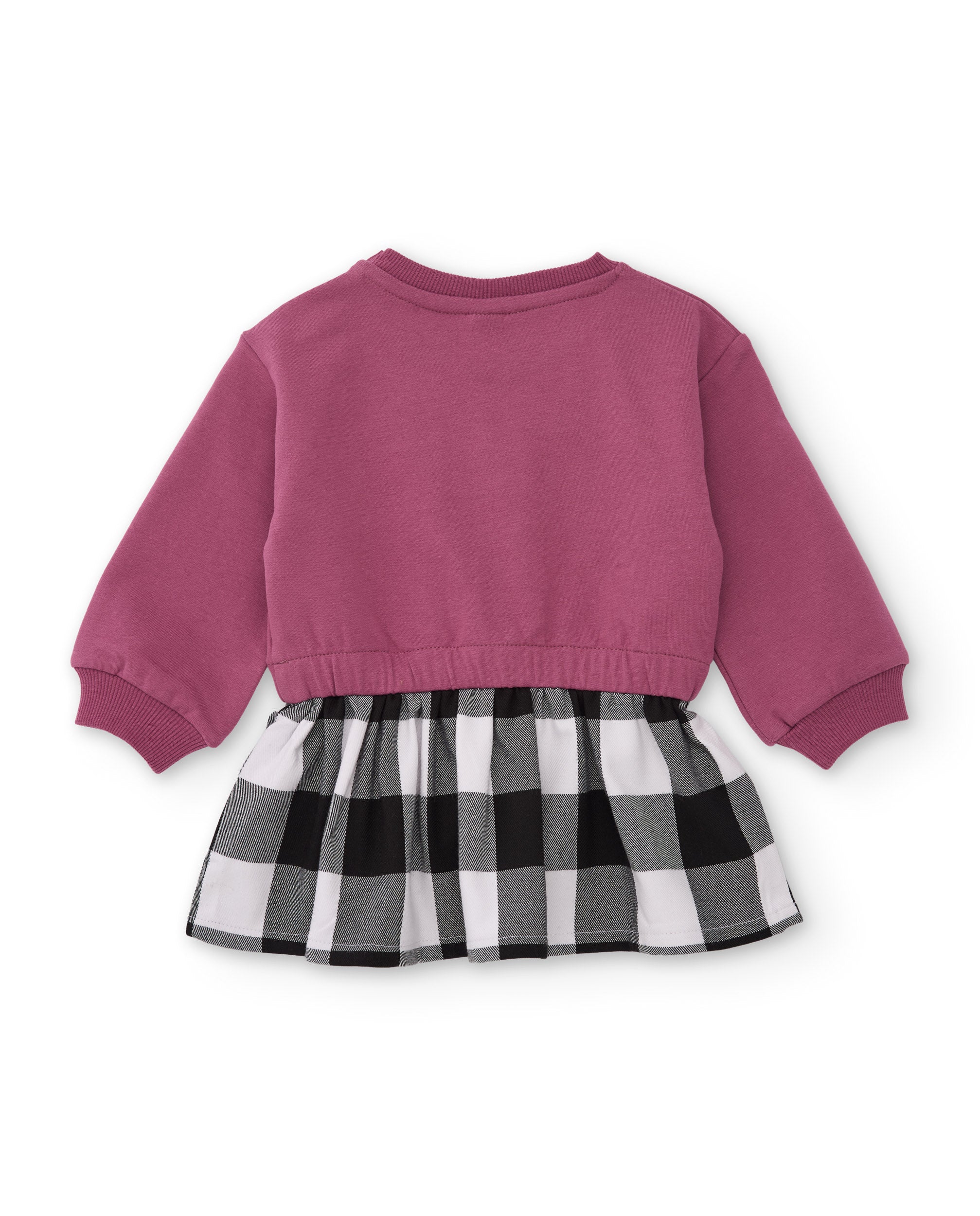 Tuc Tuc vestito bambina viola orso gonna a quadri