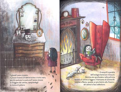 Mondadori Mortina e l'Amico Fantasma libro copertina buio