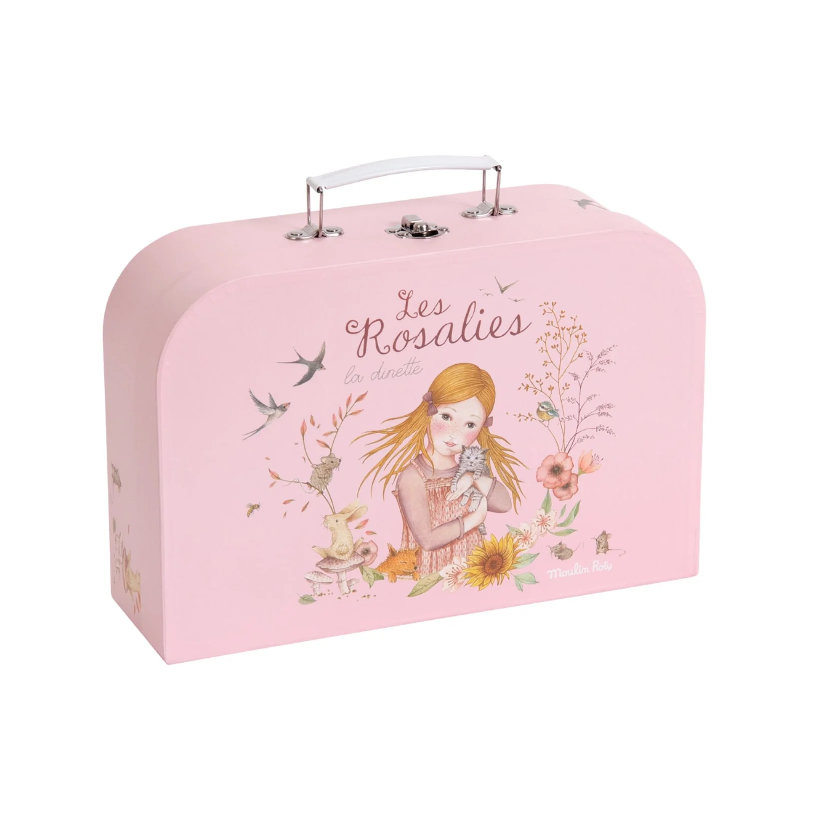 Moulin Roty Les Rosalies valigetta servizio tè rosa