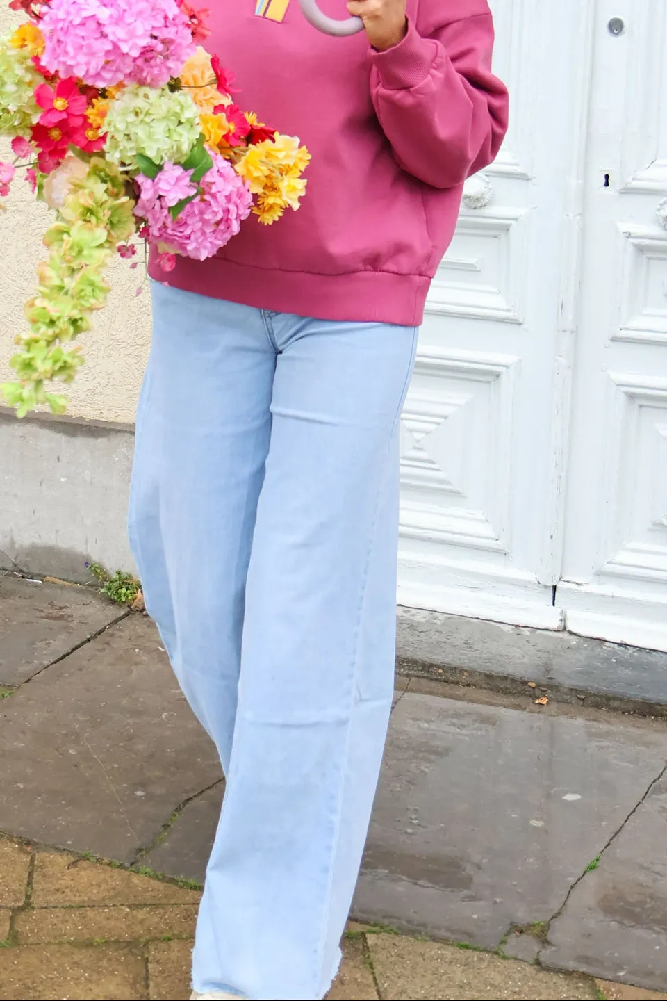 Ella and Rapha Cloudy jeans donna denim chiaro