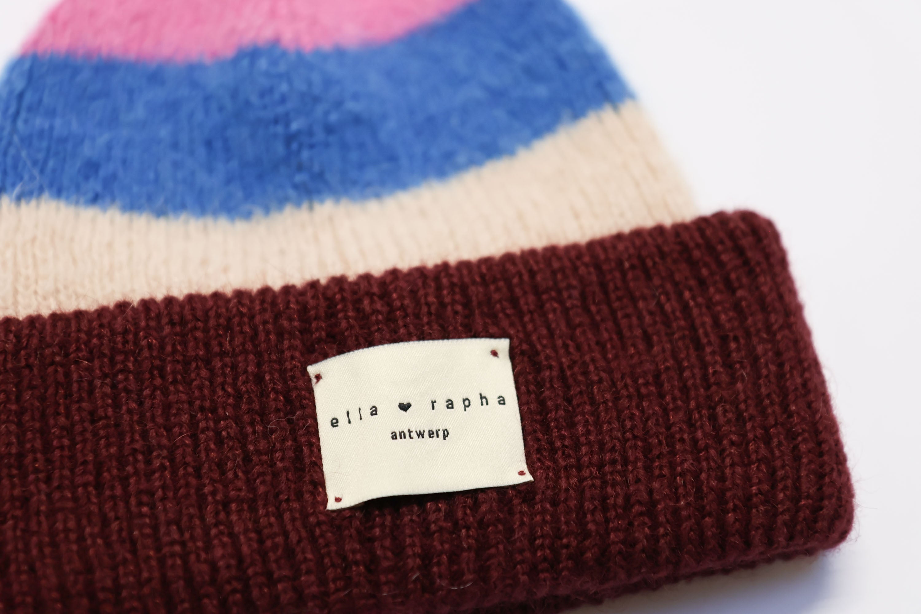 Ella and Rapha berretto bimbo multicolor in lana