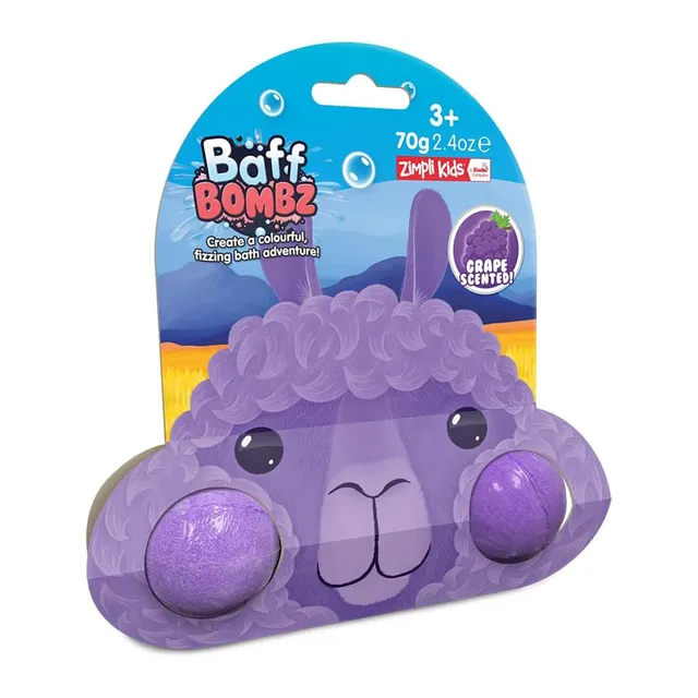 Zimpli Kids Lama Baff Bombe da Bagno 2 Pezzi