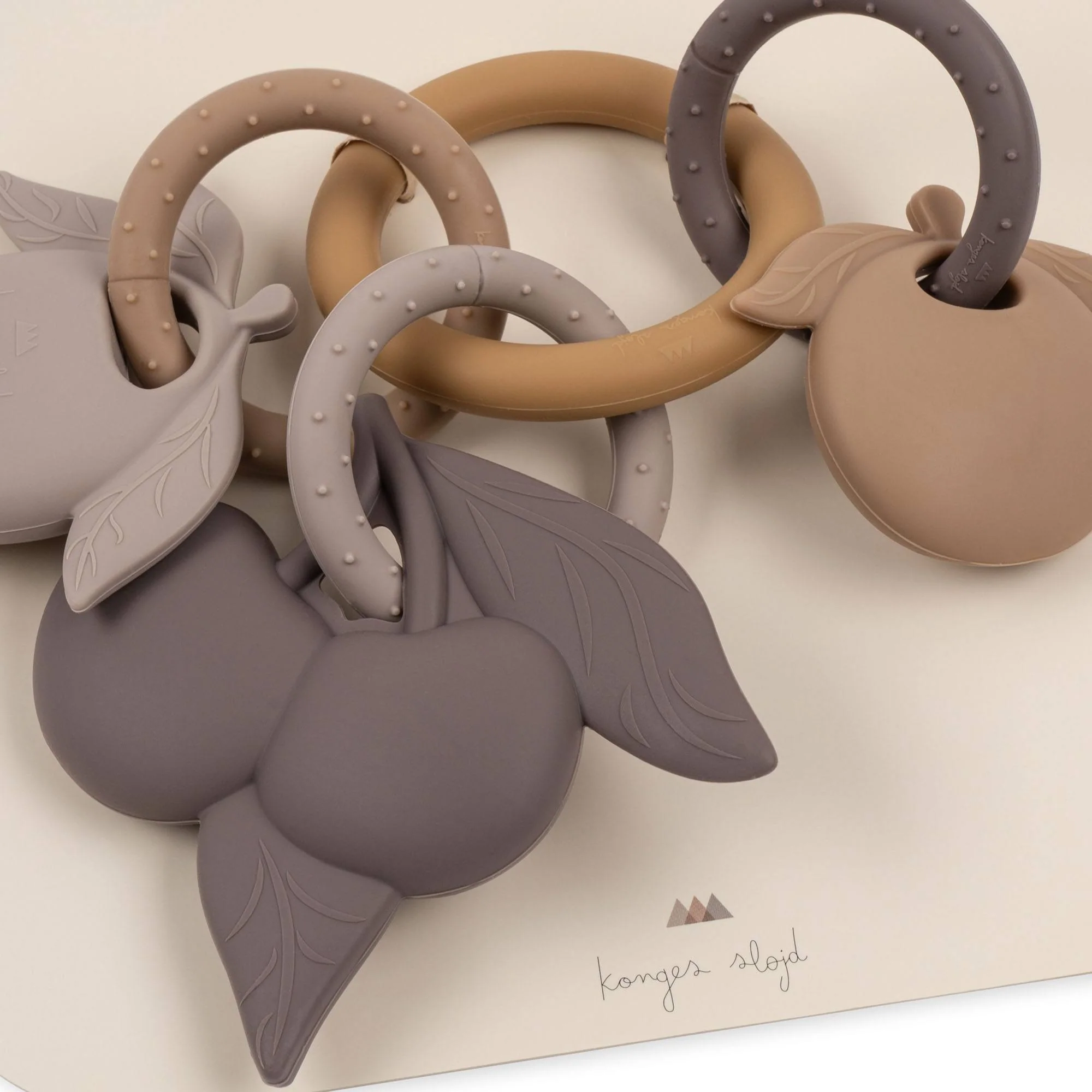 Konges Sløjd Fruit Shell anello dentizione silicone