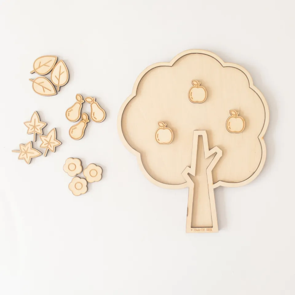 Studio de Rijk Season Tree mini vassoio legno 18x15 cm