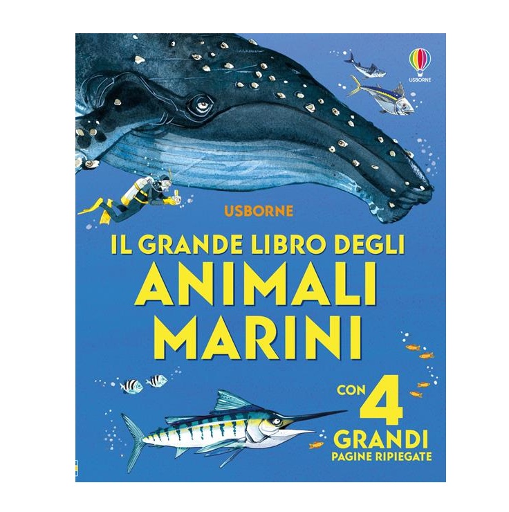 Usborne Il grande libro animali marini libro bambini dai 3 anni