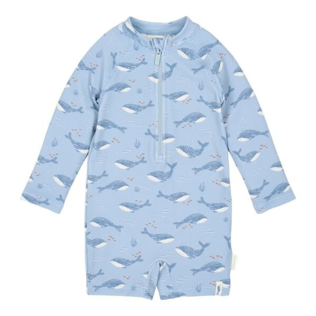 Little Dutch costume intero balene blu UPF 40+