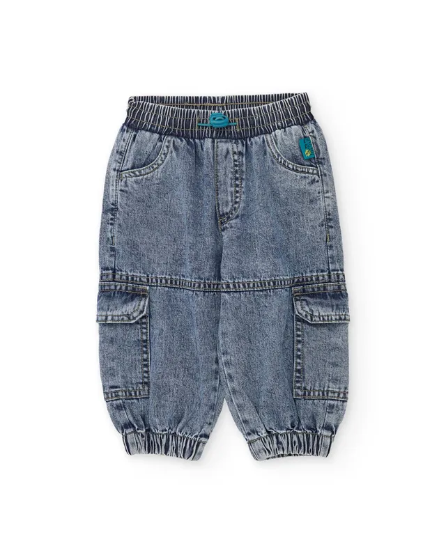 Tuc Tuc Denim pantaloni jeans bambino blu cargo