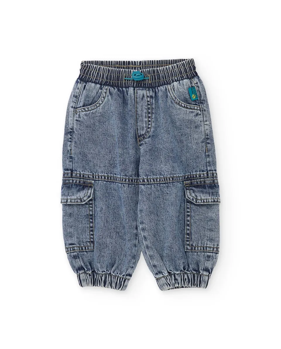 Tuc Tuc Denim pantaloni jeans bambino blu cargo