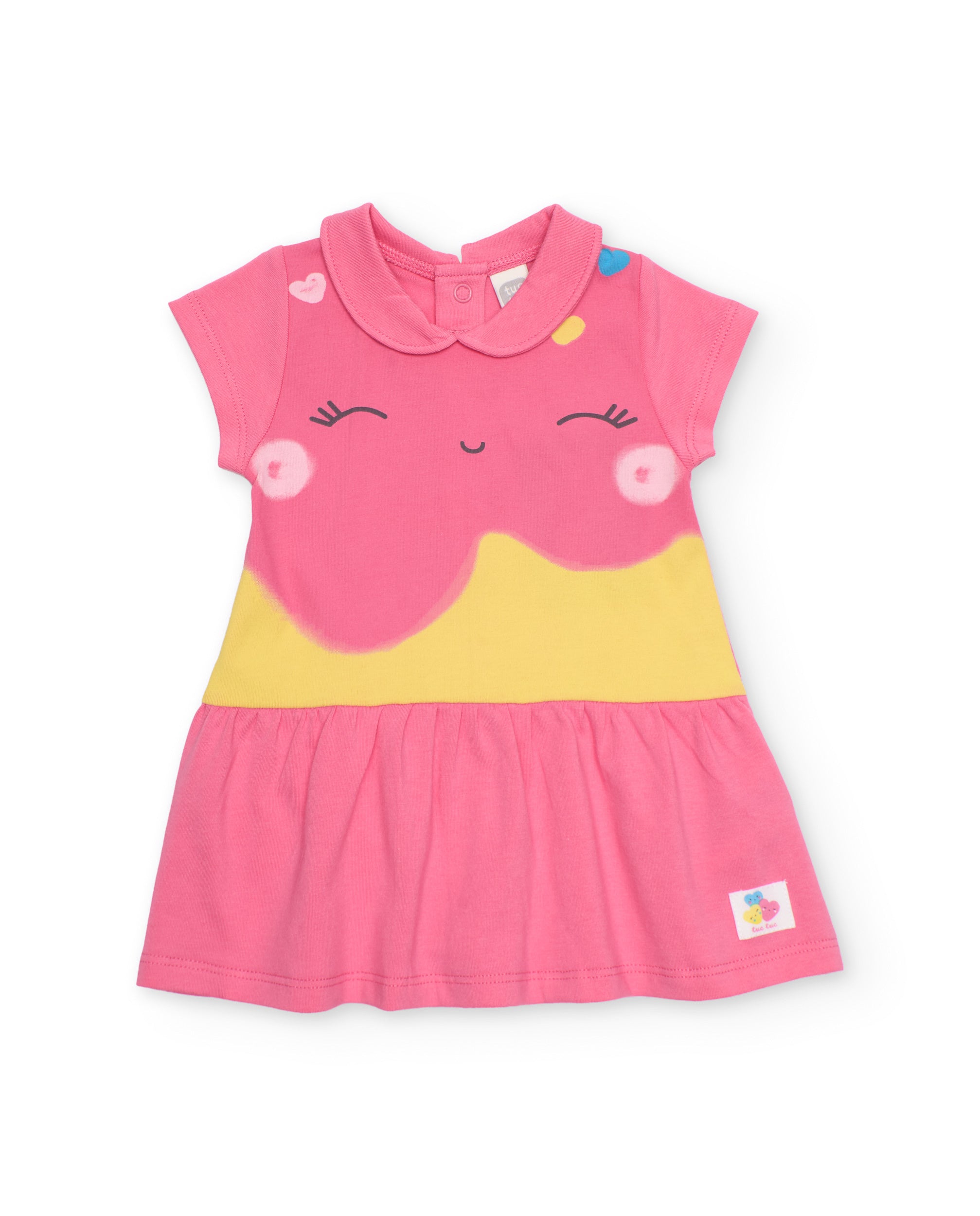 Tuc Tuc vestito neonata rosa set 2 pezzi estate