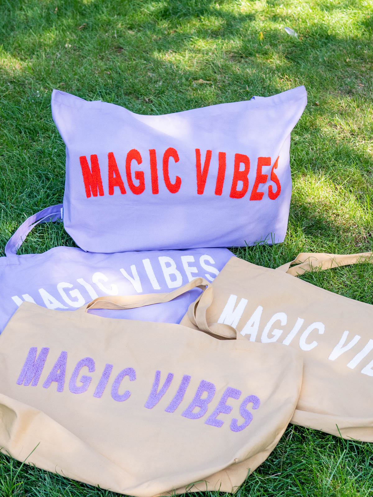 Ella and Rapha Magic Vibes borsa cabas lilla grande