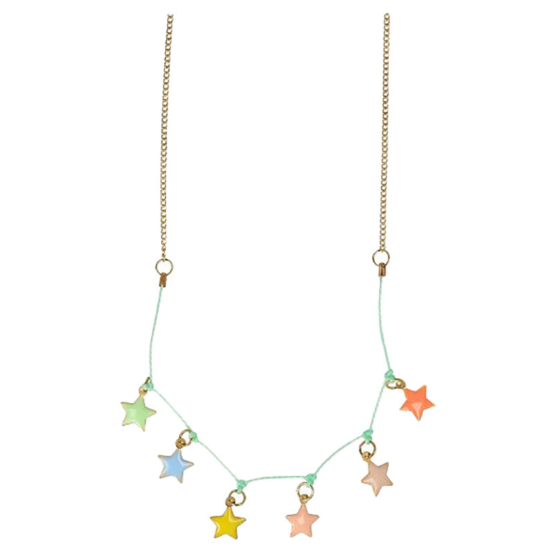 Meri Meri Stelle collana bambina smaltata 50-55 cm