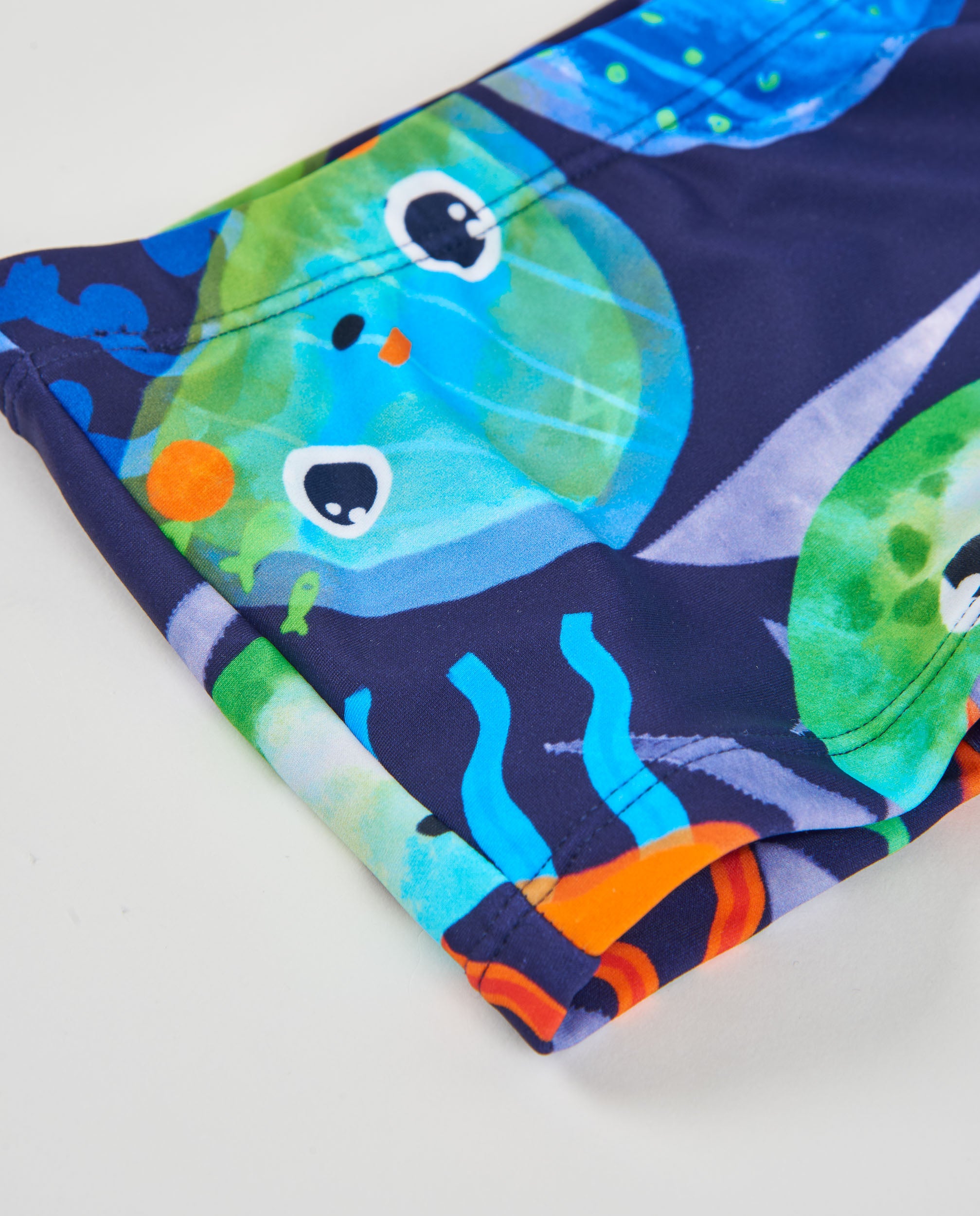 Tuc Tuc costume boxer bimbo blu stampa meduse