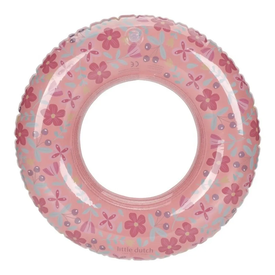 Little Dutch salvagente fiori rosa 50 cm gonfiabile