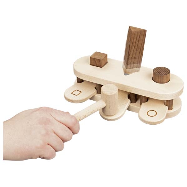 Goki Batti Batti gioco forme legno incastri