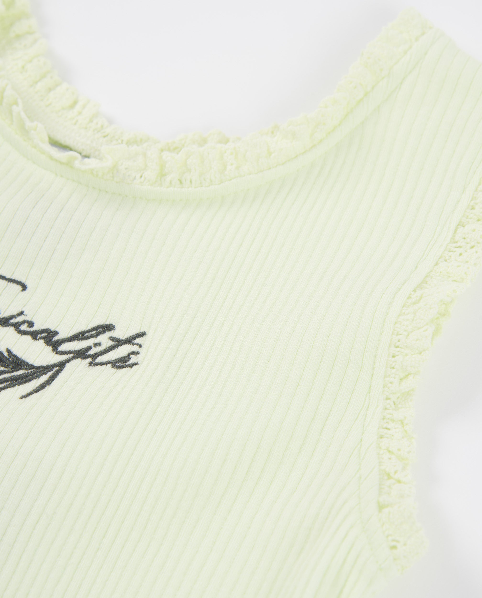 Tuc Tuc maglia bimba verde pizzo tropical canotta