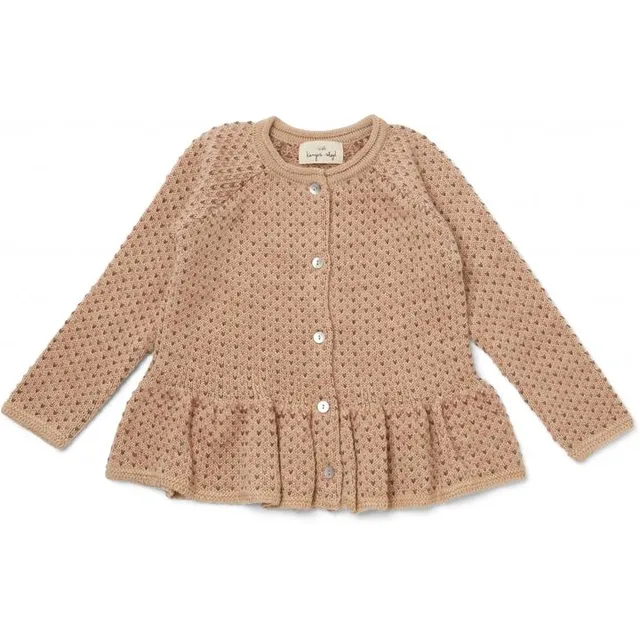 Konges Sløjd Miro Frill cardigan lana merino