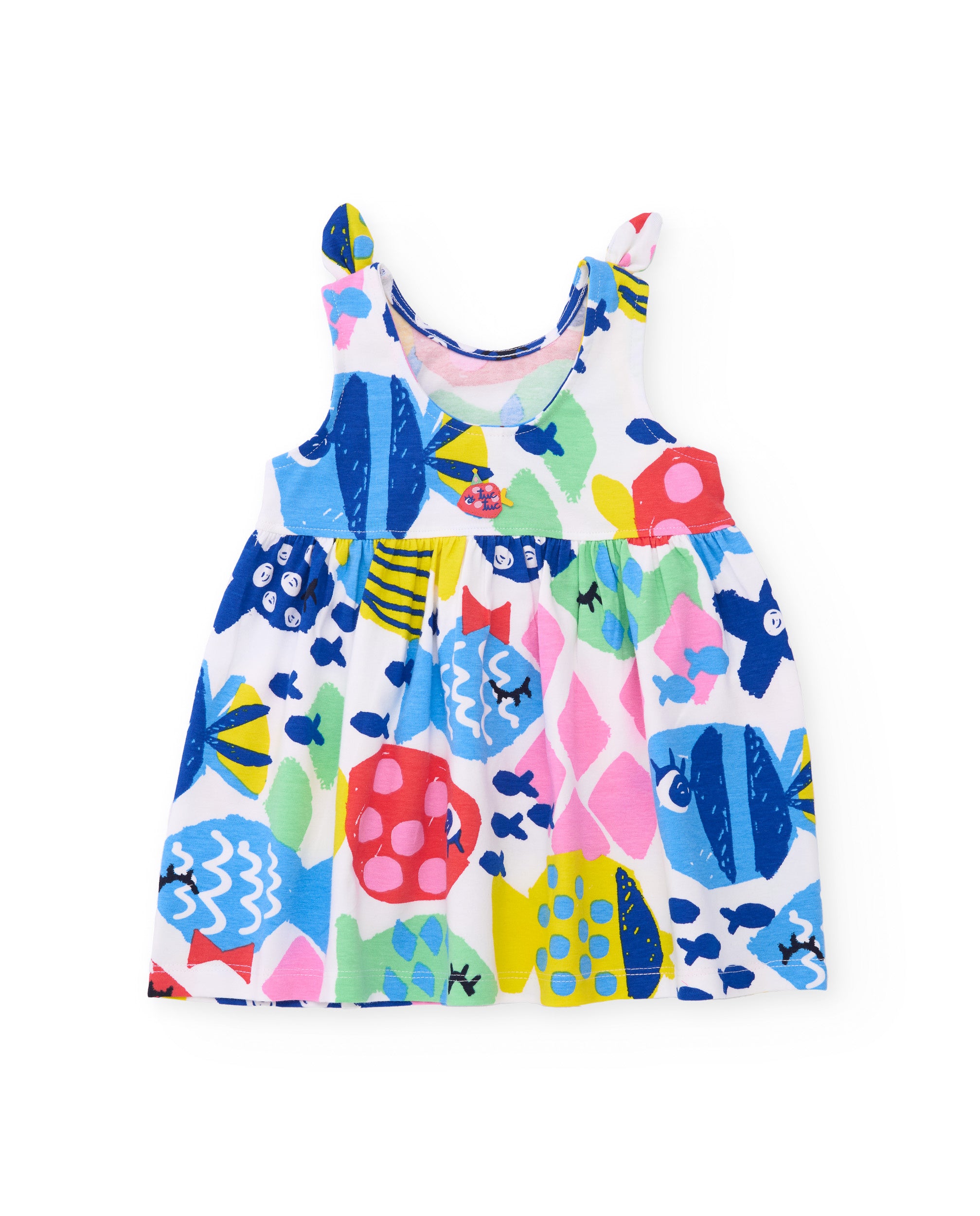 Tuc Tuc vestito bambina mare leggero multicolore