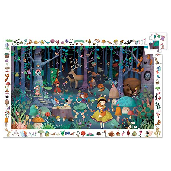 Djeco Foresta Incantata puzzle osservazione 100 pezzi