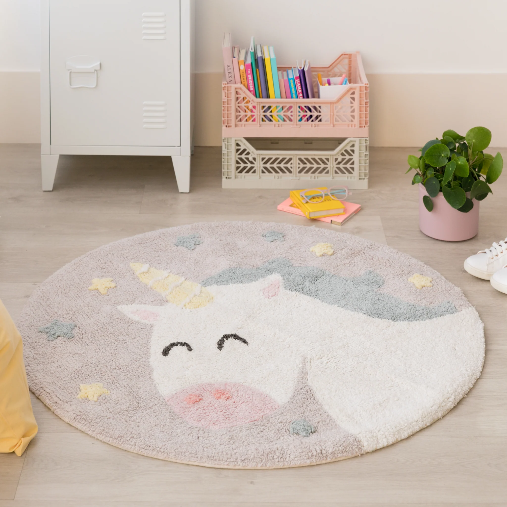 Lorena Canals Believe Yourself tappeto cuore cotone 100 cm