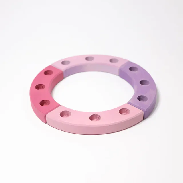Grimm’s Anello Compleanno Stagioni Rosa Viola 12 Fori