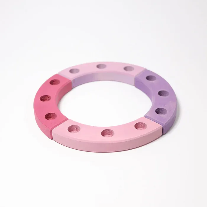 Grimm’s Anello Compleanno Stagioni Rosa Viola 12 Fori