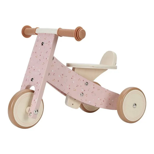 Little Dutch Flowers triciclo legno rosa 12-36 mesi