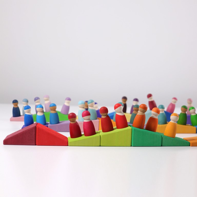 Grimm's Sloping Blocks costruzioni rainbow 30 pezzi