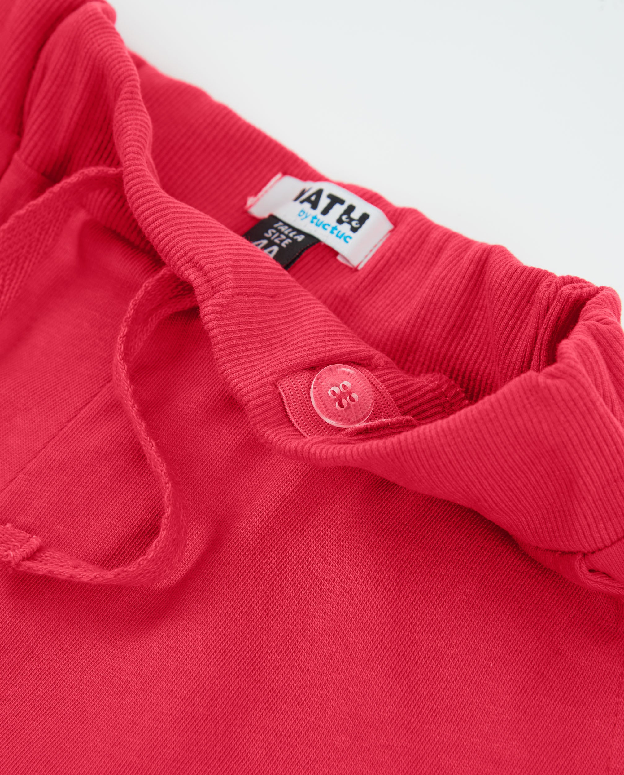 Tuc tuc shorts bimba rosso elastico tasche