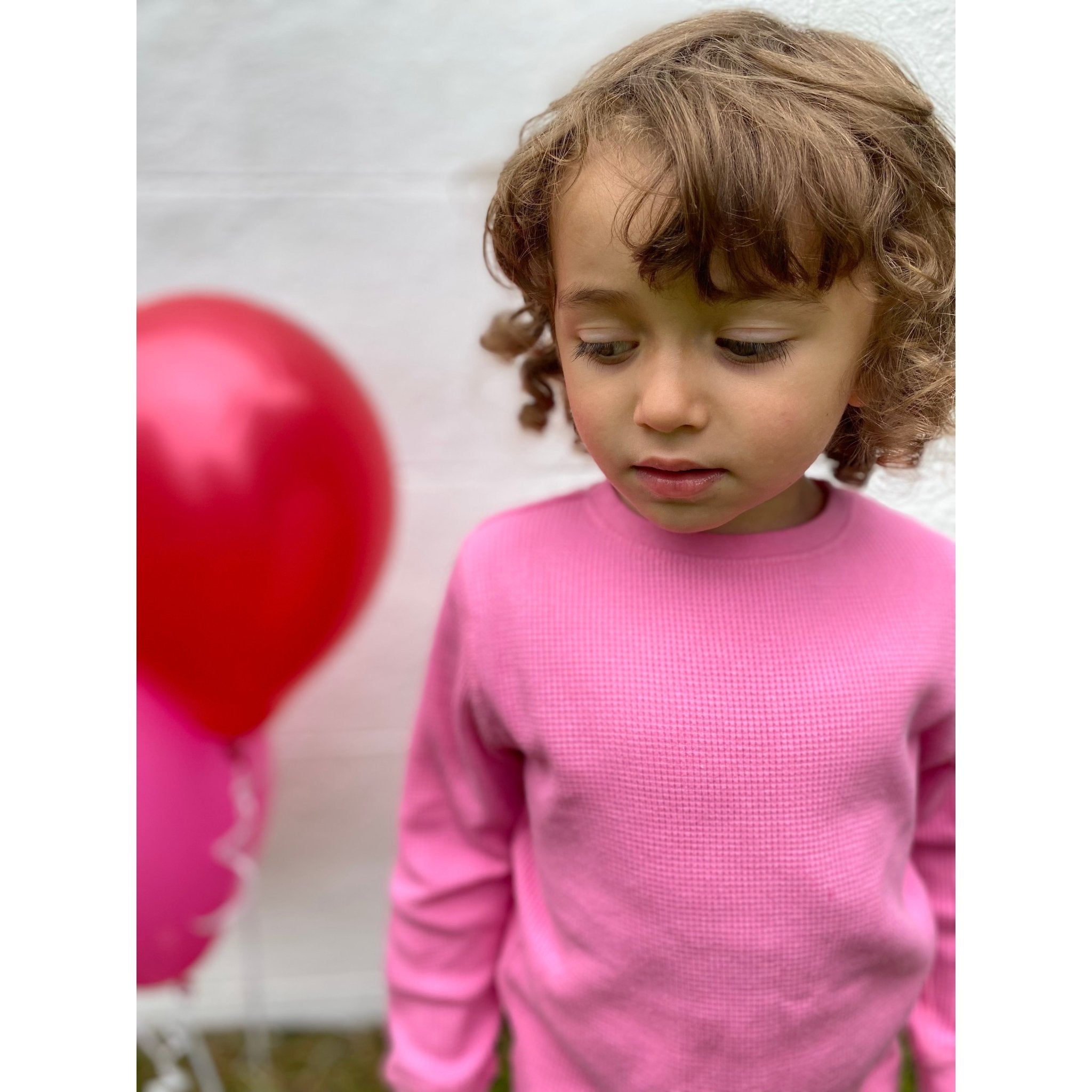 Slugs & Snails Bubble Gum Pink pigiama cotone waffle rosa 1-2 anni