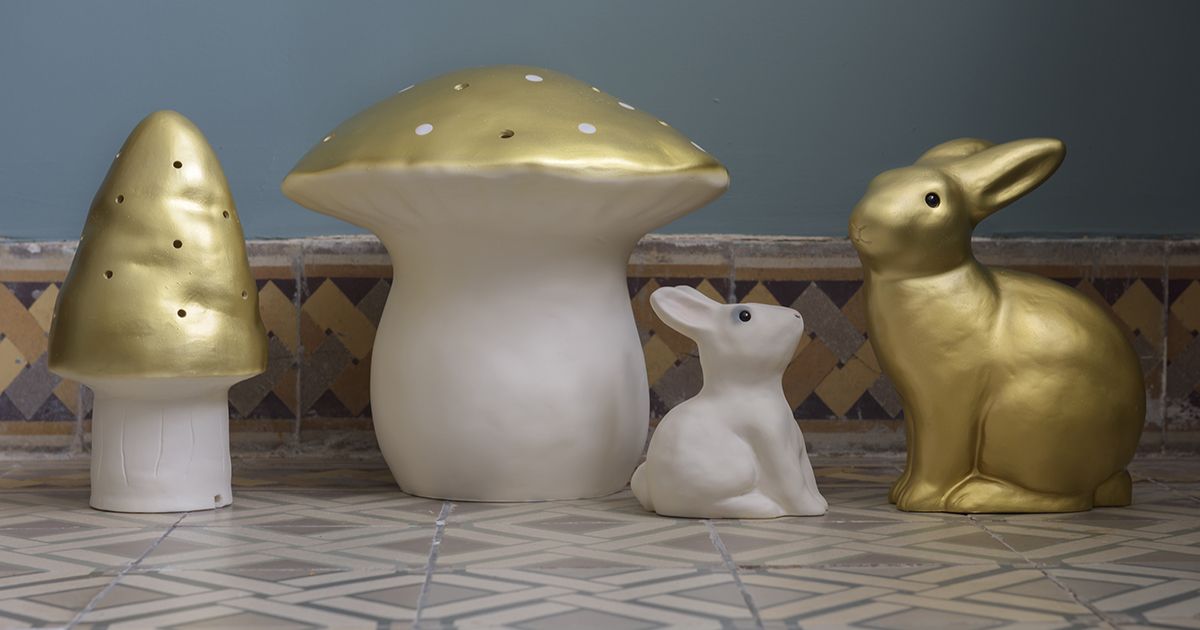 Heico Fungo oro lampada notte 30 cm infrangibile
