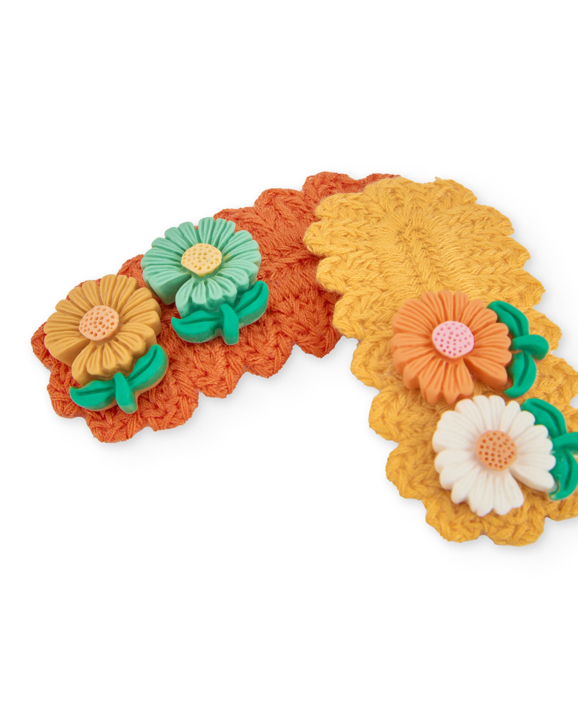 Tuc Tuc Mollette Capelli Fiori Arancione 2 Pezzi