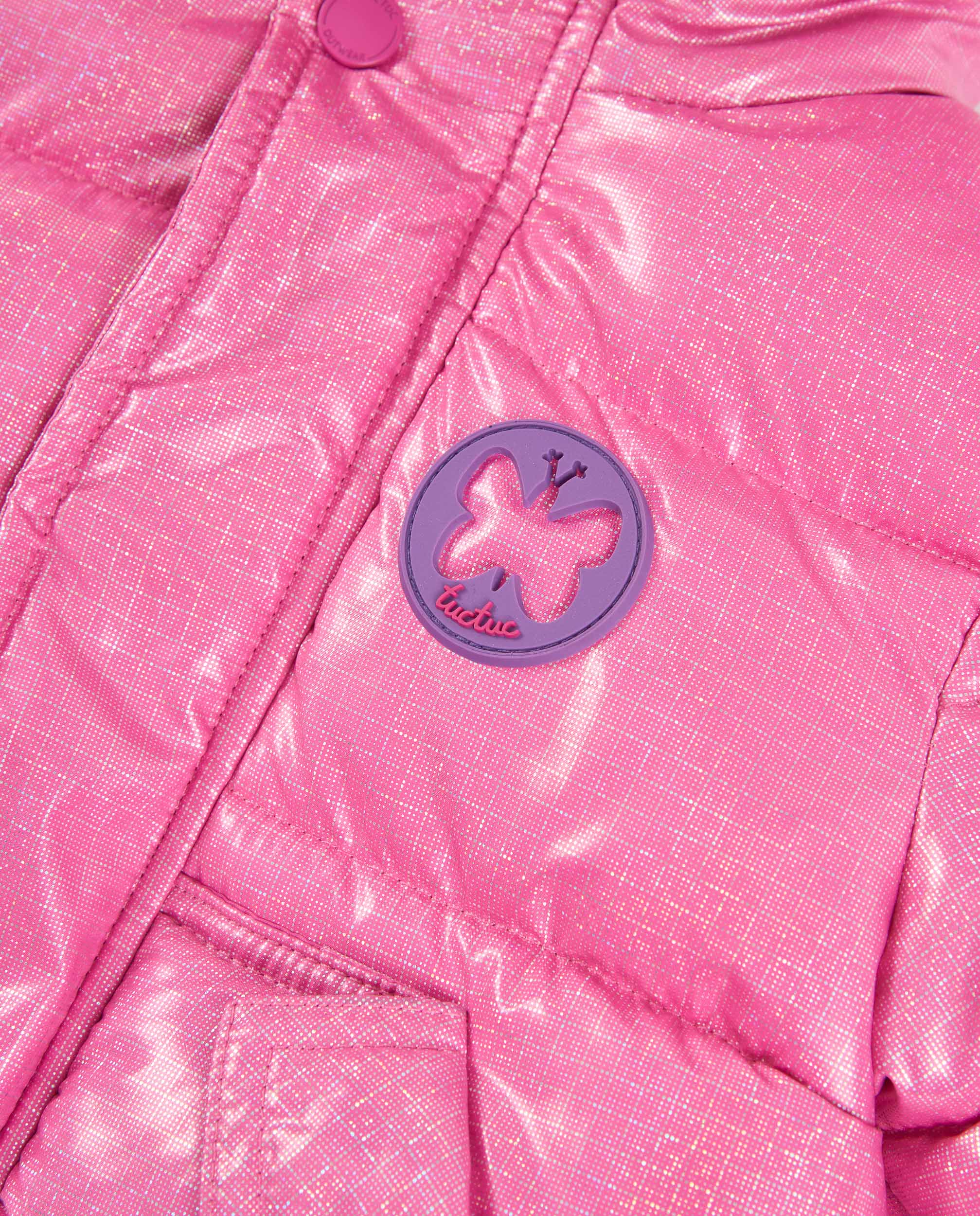 Tuc Tuc piumino bambina rosa con cappuccio imbottito