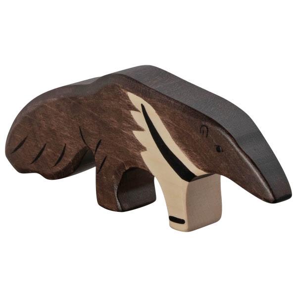 Holztiger Formichiere Figura in Legno Dipinta a Mano