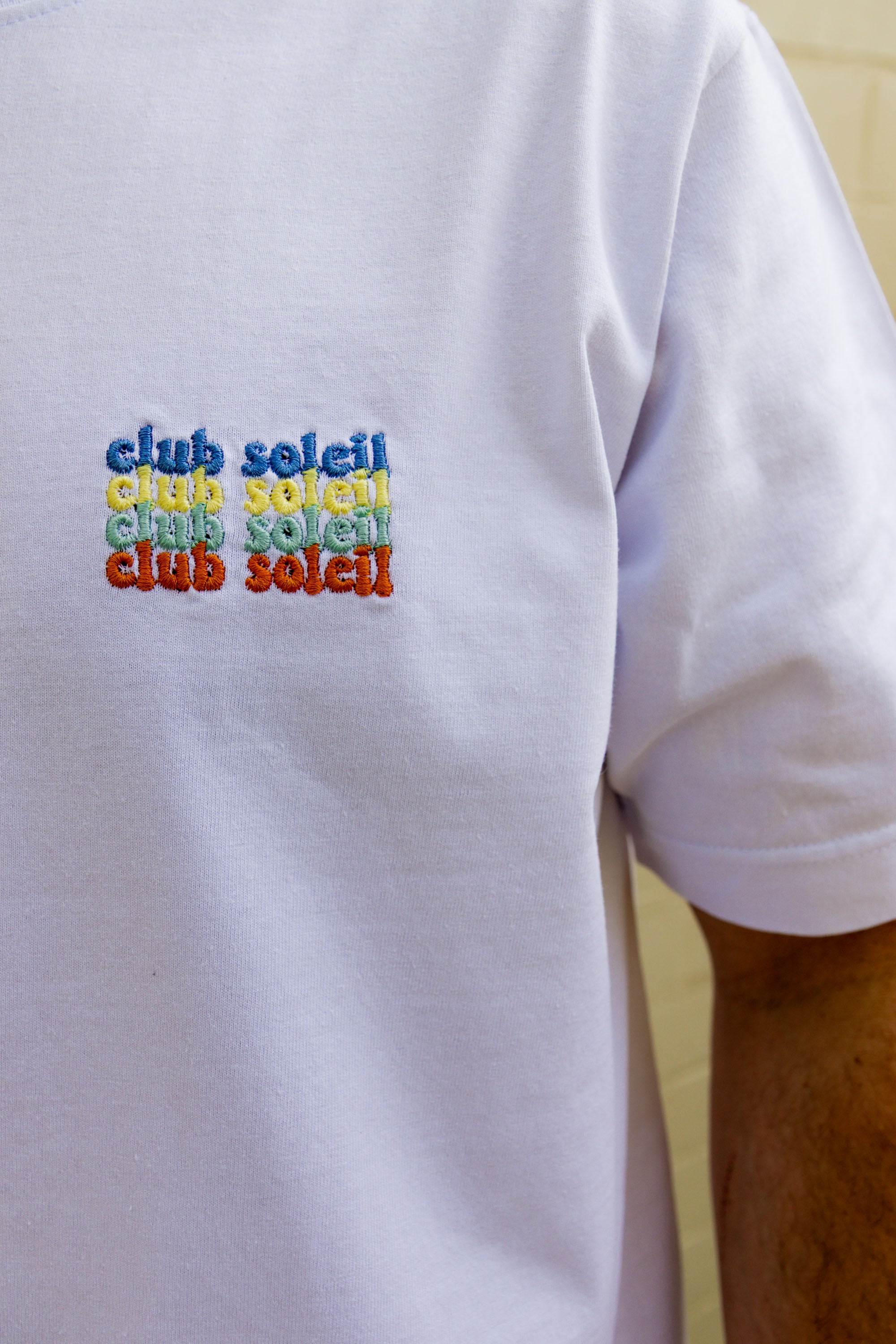 Ella and Rapha Club Soleil t-shirt bianca loose